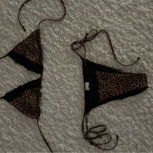 Edikted Leopard Print Bikini Set